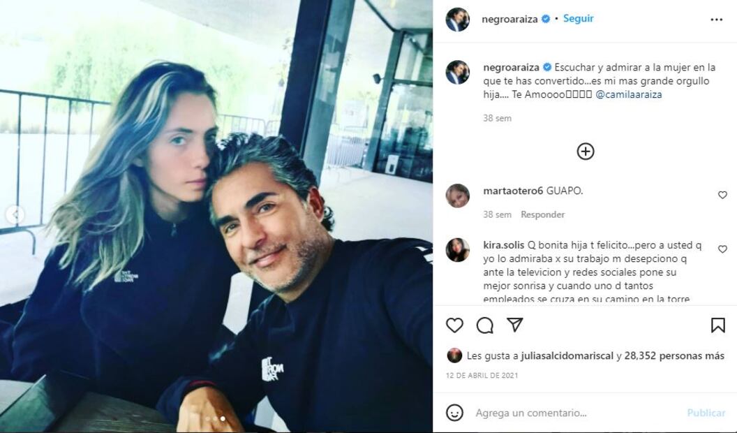 Camila, hija de Raúl Araiza, se contagió de Covid-19: “Siento mi cuerpo muertito"