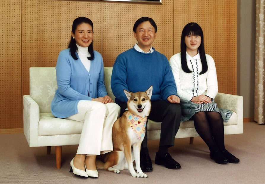 Yuri, el perro adoptado que aceptó la familia real de Japón
