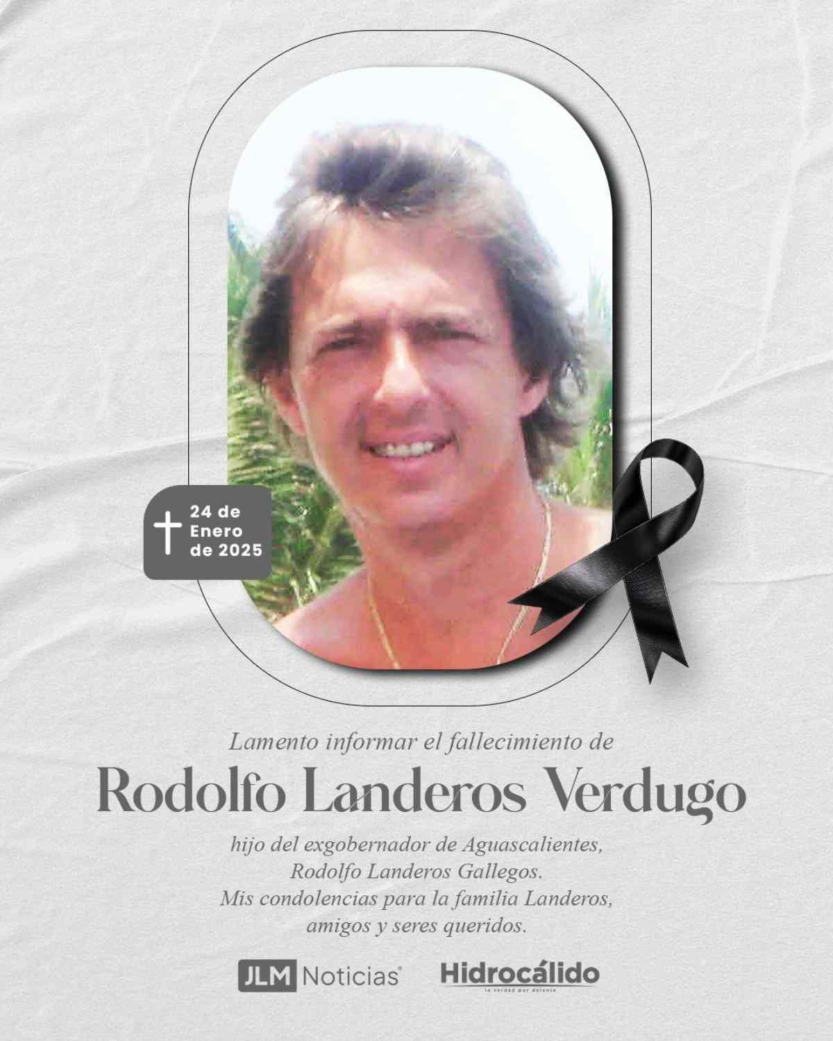 Rodolfo Landeros se destacó a lo largo de su vida por su trabajo altruista y su firme compromiso con los valores familiares / Foto: Redes Sociales