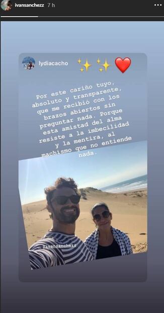 Iván Sánchez y Lydia Cacho sellan su amistad con contundente mensaje