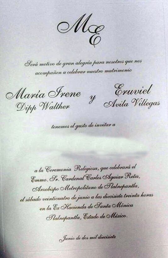 FOTOS: La boda de Eruviel Ávila y María Irene Dipp Walther