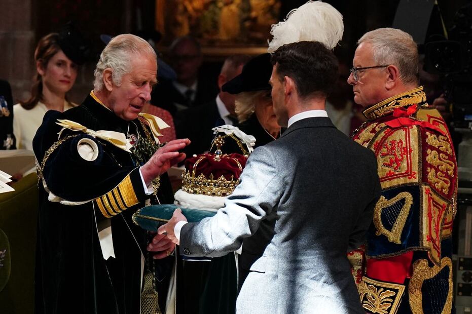 El rey Carlos III recibe la Corona de Escocia / AFP