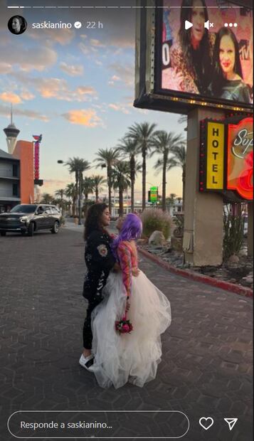 Saskia Niño de Rivera y Mariel Duayhe celebran especial boda en Las Vegas