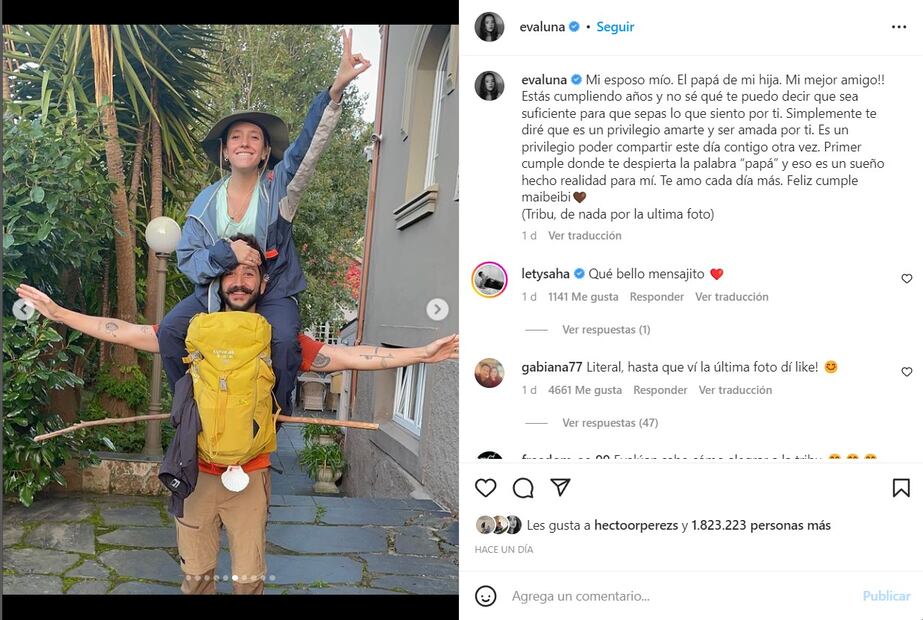 Sin ropa: Evaluna celebra a Camilo Echeverry con una atrevida foto