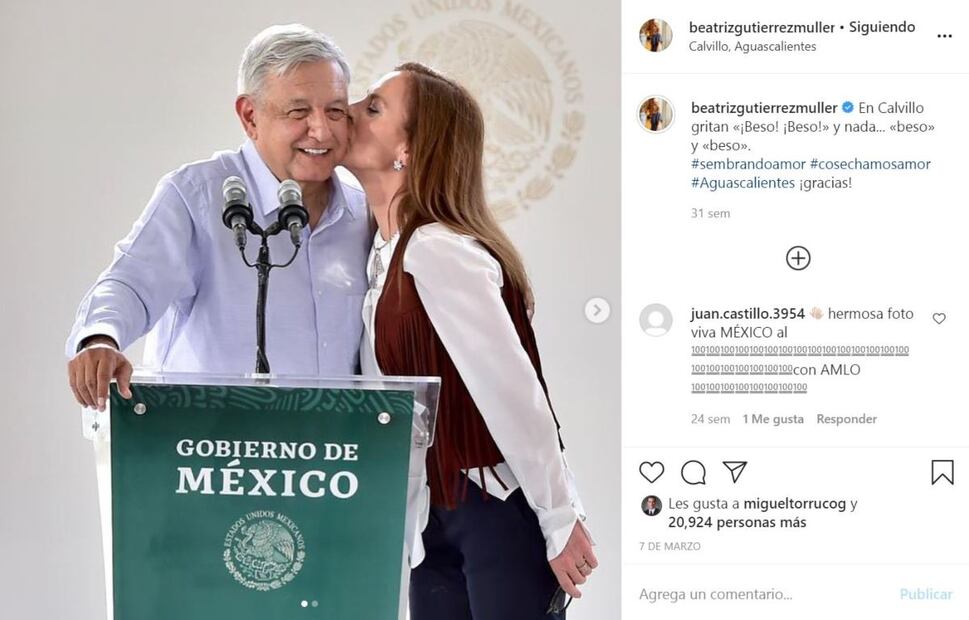 Las 5 imágenes más románticas de AMLO y Beatriz Gutiérrez Müller 