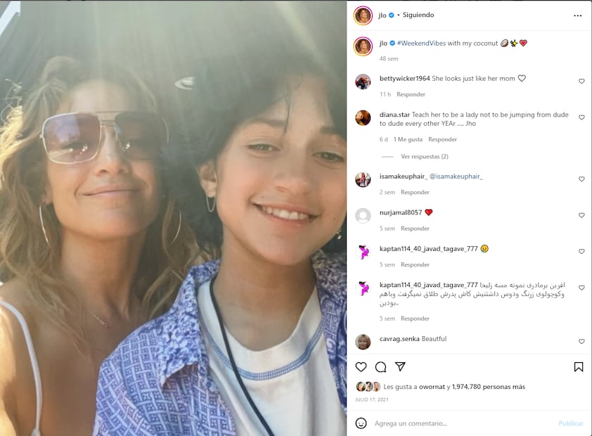 Jennifer Lopez presenta a su hija Emme como 'elle', usado en la neutralidad de género