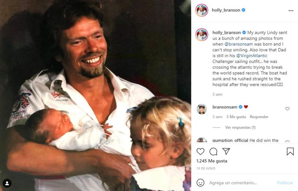 Holly, hija de Richard Branson, se identificó como un niño en su infancia