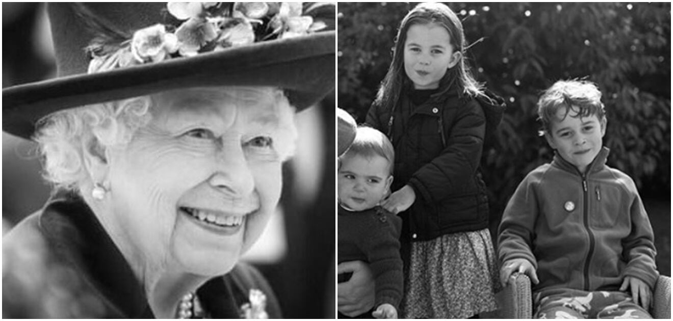 Los hijos de William y Kate hacen videollamadas a la reina Isabel II en cuarentena 
