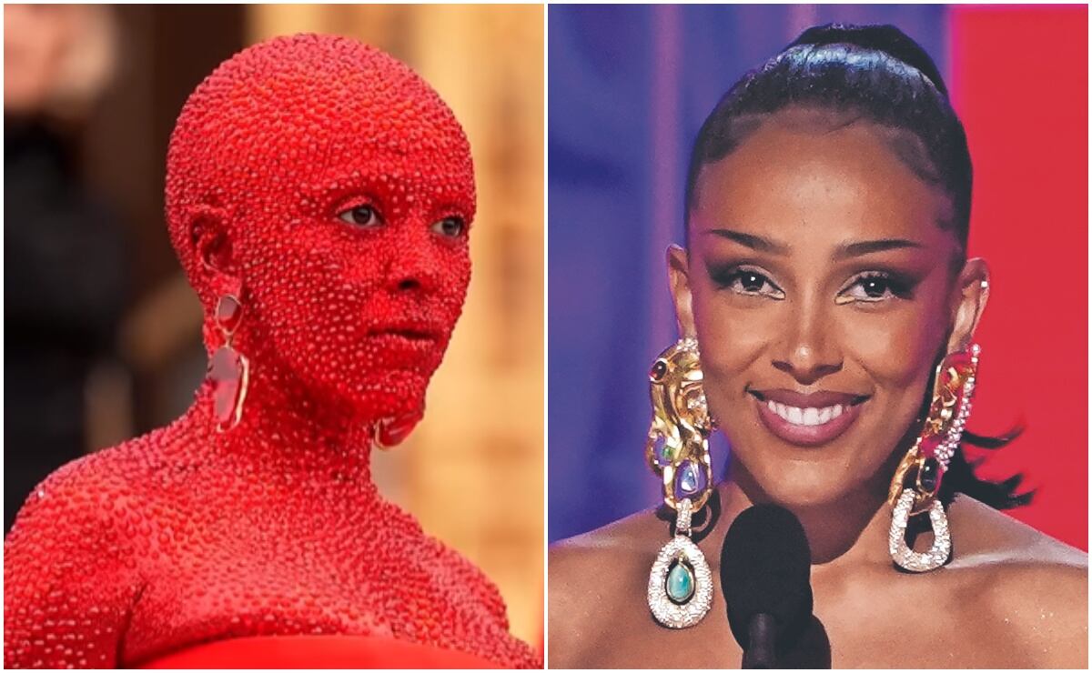 Doja Cat luce irreconocible con atuendo de 30 mil cristales en desfile de Schiaparelli