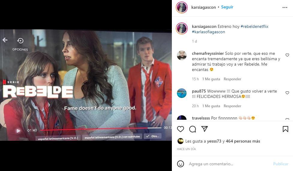 Karla Sofía Gascón, la actriz trans que actúa en la serie de Rebelde