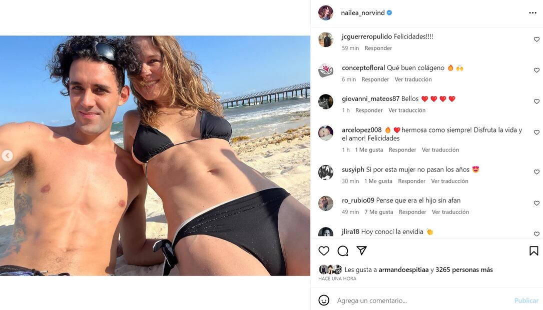 Nailea y su nueva pareja / Instagram