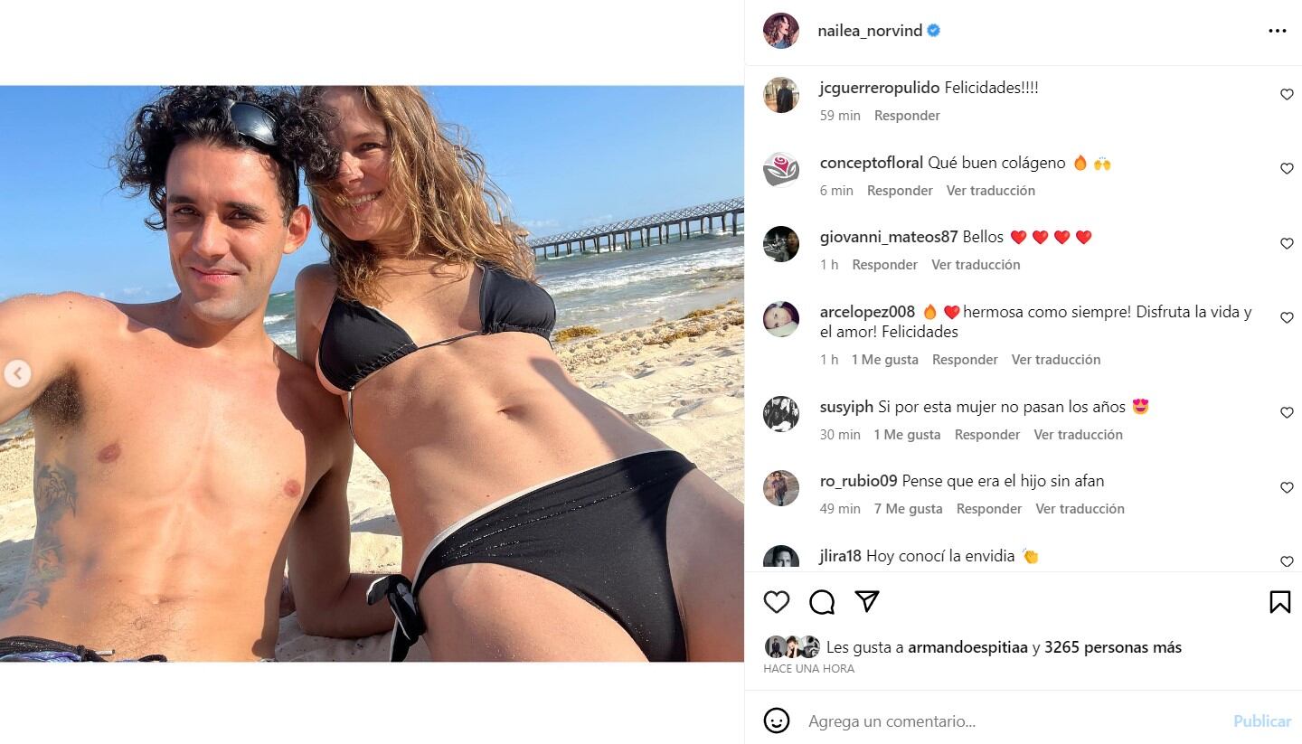 Nailea y su nueva pareja / Instagram