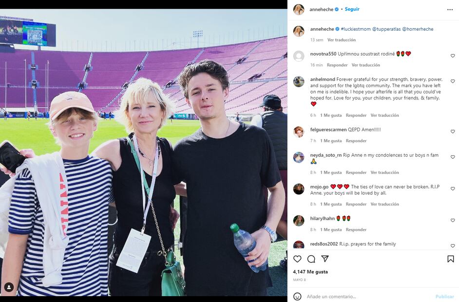 Homer, hijo de Anne Heche, revela el valor de la herencia de su mamá