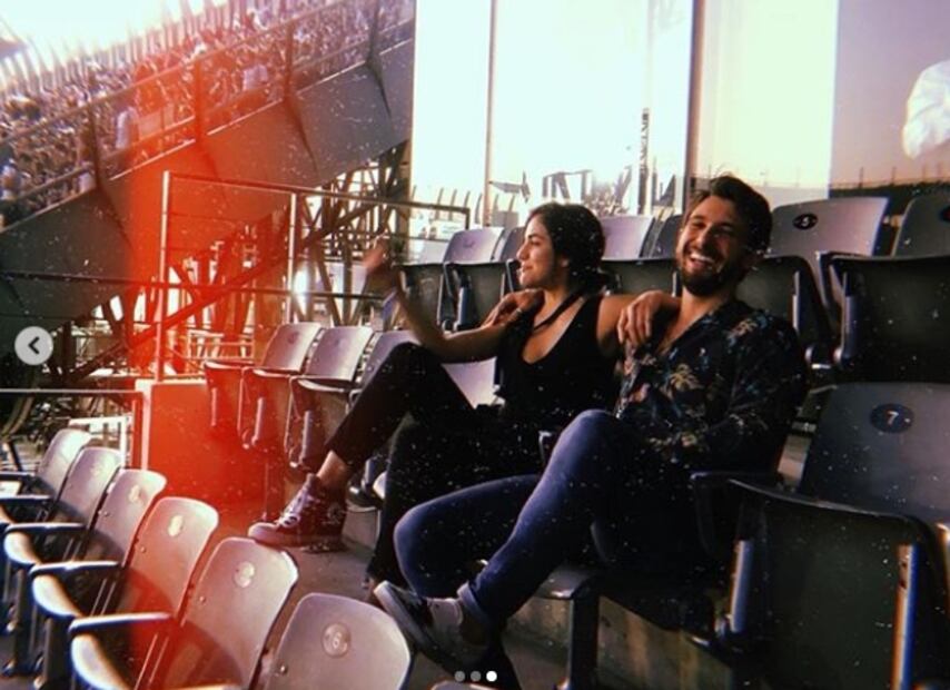 Emiliano Zurita y Ela Velden, juntos, en el concierto de los Arctic Monkeys