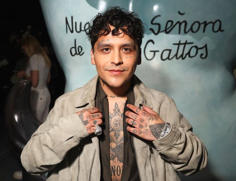 Christian Nodal asiste al desfile de la colección Primavera Verano 2025 de Dior en París / Foto: AFP