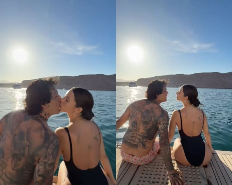 Christian Nodal y Ángela Aguilar / Foto: TikTok