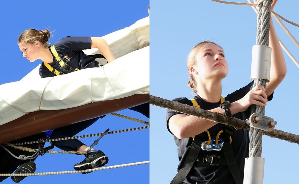 La princesa Leonor a bordo del Buque Escuela Juan Sebastián de Elcano / Fotos: EFE