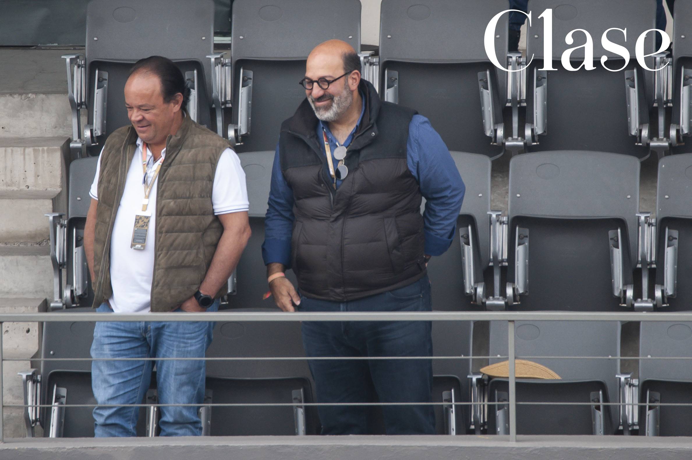 Carlos Slim, Emmanuel y Miguel Bosé en la Fórmula 1 