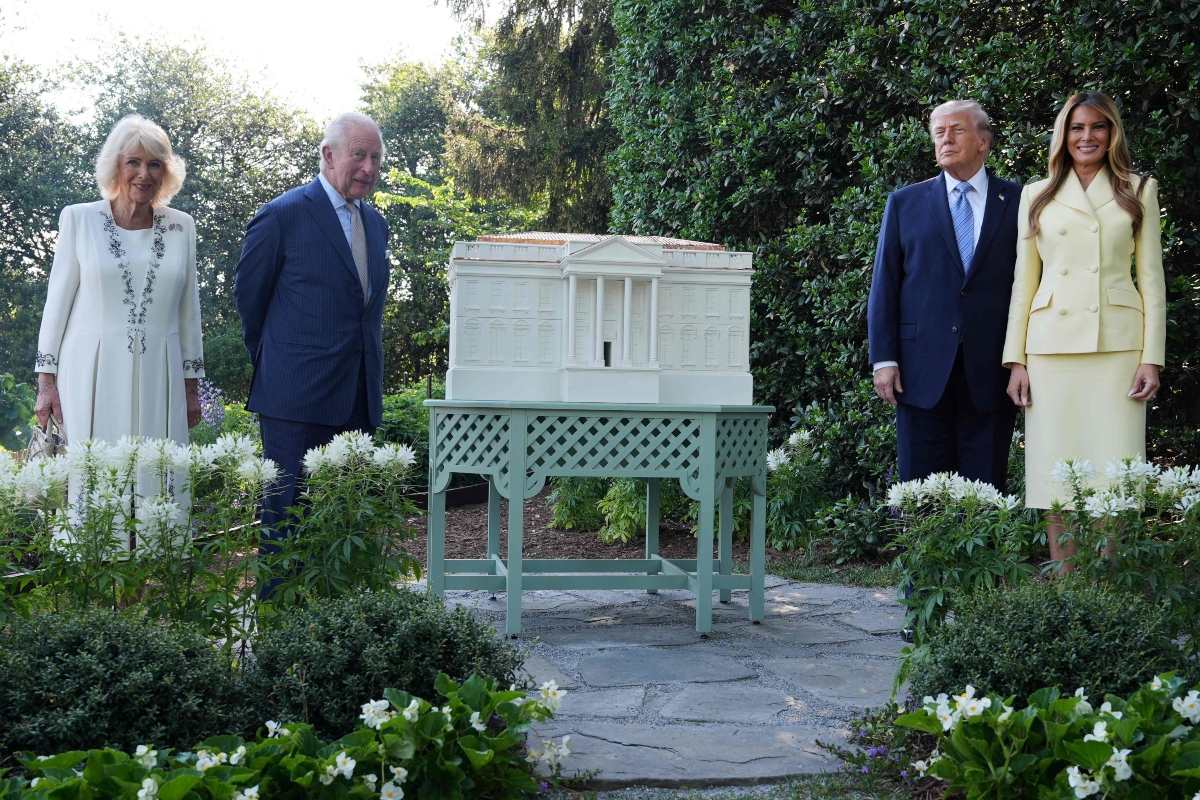 Los reyes de Reino Unido junto a Donald Trump y su esposa Melania / Foto: AFP