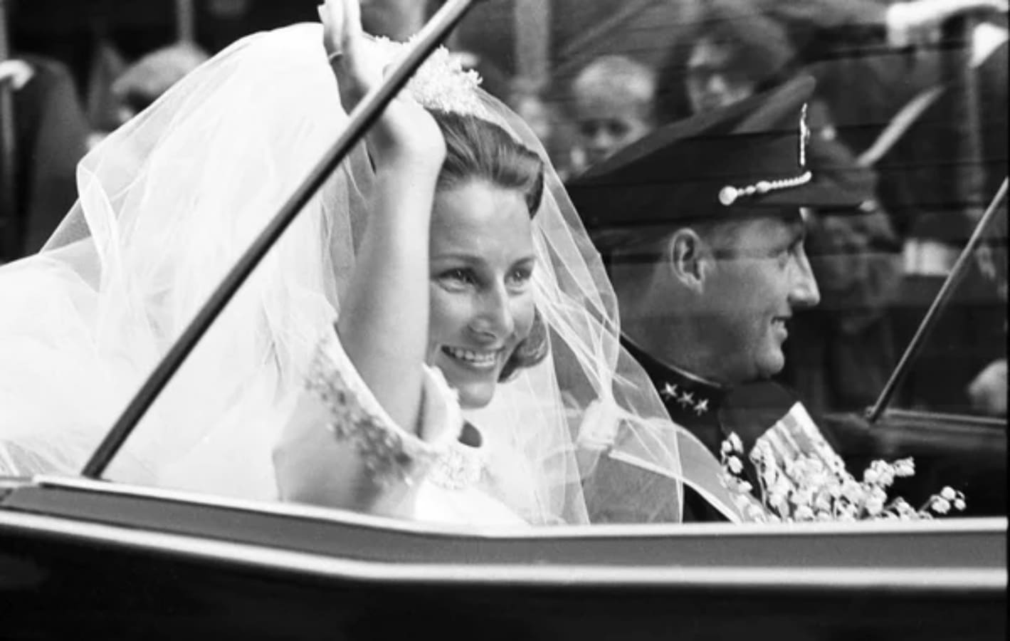 La boda del rey Harald V y la reina consorte Sonia de Noruega. (Foto: Getty Images)