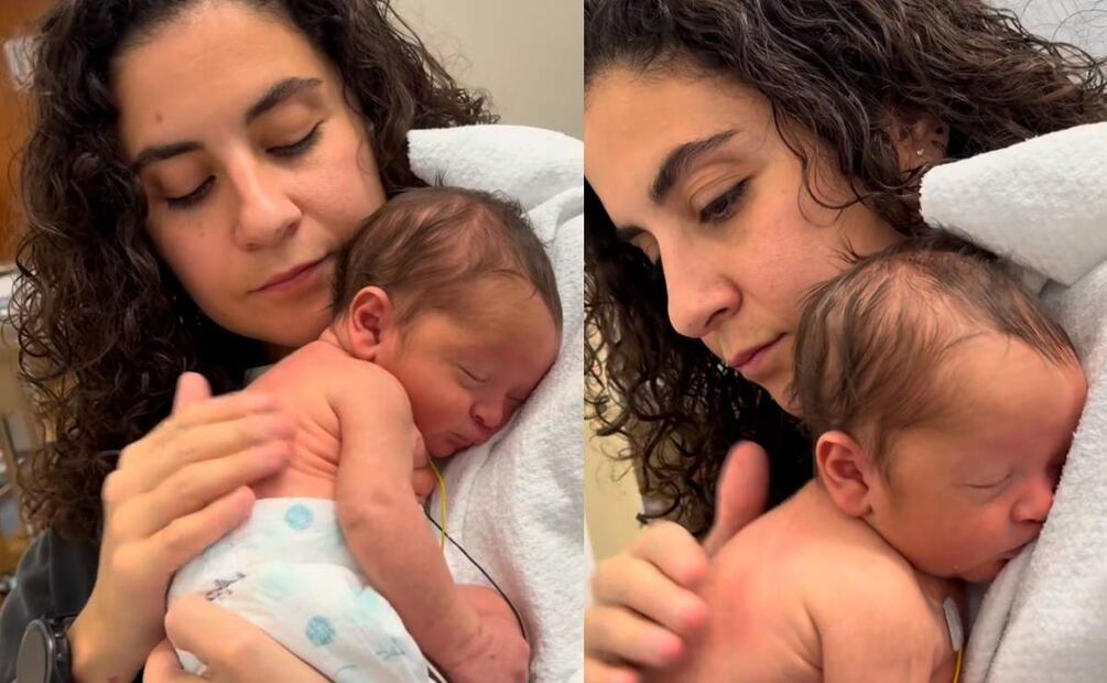 Mariel Duayhe junto a su hijo Piero / Fotos: Captura