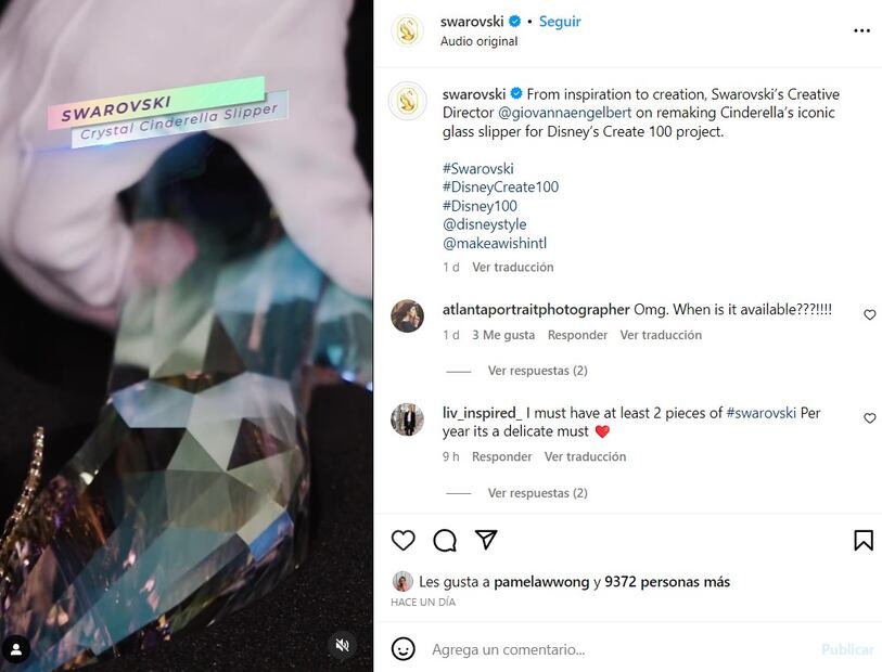 La zapatilla de cristal de La Cenicienta ya es una realidad / Instagram