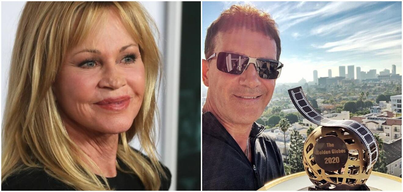 La actriz Melanie Griffith felicitó a su ex Antonio Banderas por su nominación a los Oscar 2020