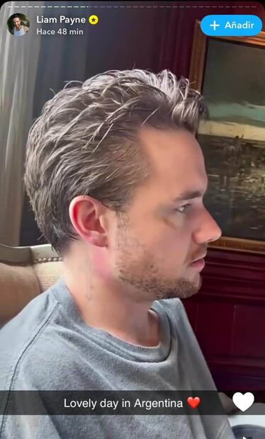 Liam Payne en sus redes sociales antes de darse a conocer su fallecimiento / Foto: Snapchat