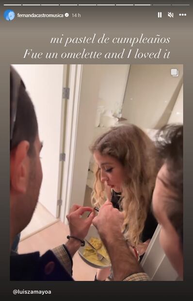 Fernanda Castro celebrando su cumpleaños/Instagram.