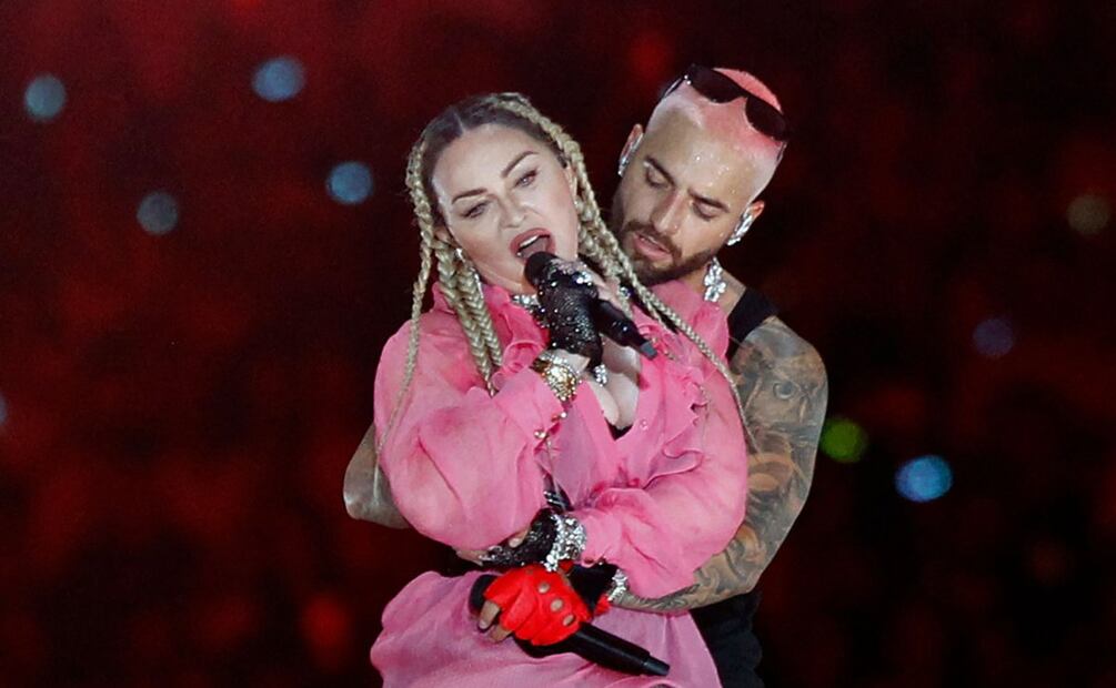 Madonna y Grupo Firme en concierto de Maluma por sus 10 años de carrera