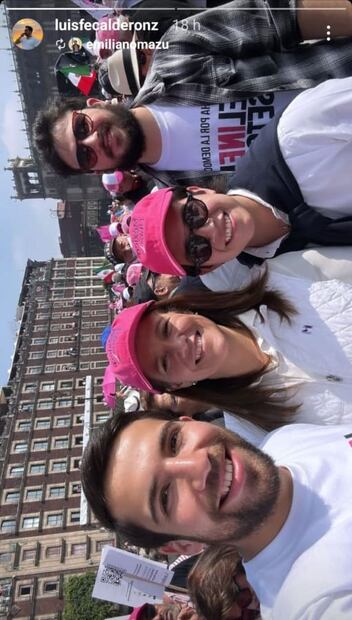 Margarita Zavala y su familia en marcha ciudadana / Instagram