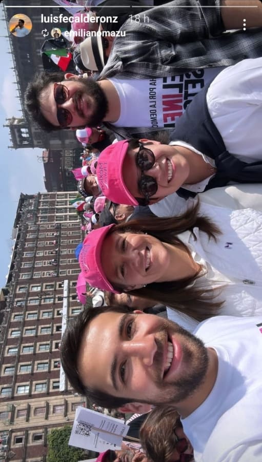 Margarita Zavala y su familia en marcha ciudadana / Instagram