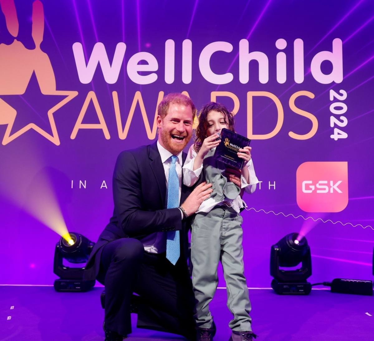 El príncipe Harry y su aparición en solitario durante los WellChild Awards / Foto: Instagram