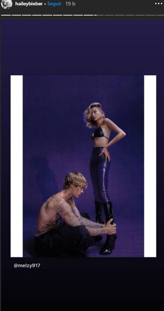 Hailey Baldwin vestida de látex y en la cama con Justin Bieber 