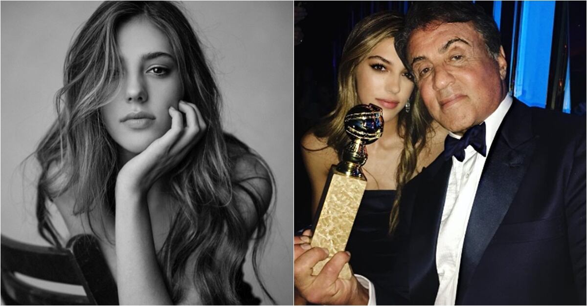 Conoce a Sistine Stallone, la hija adolescente de Sylvester Stallone