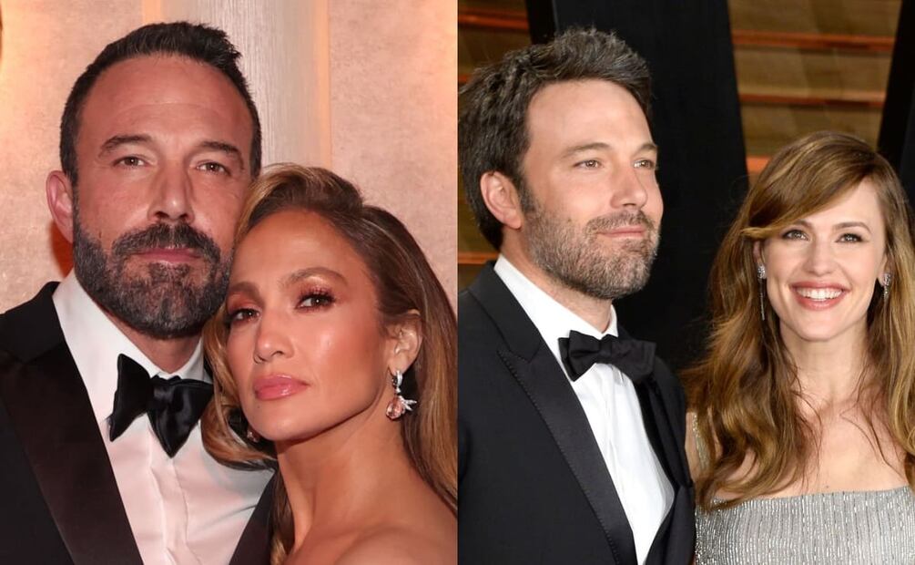 Ben Affleck con Jennifer Lopez y Jennifer Garner / Fotos: Getty Images