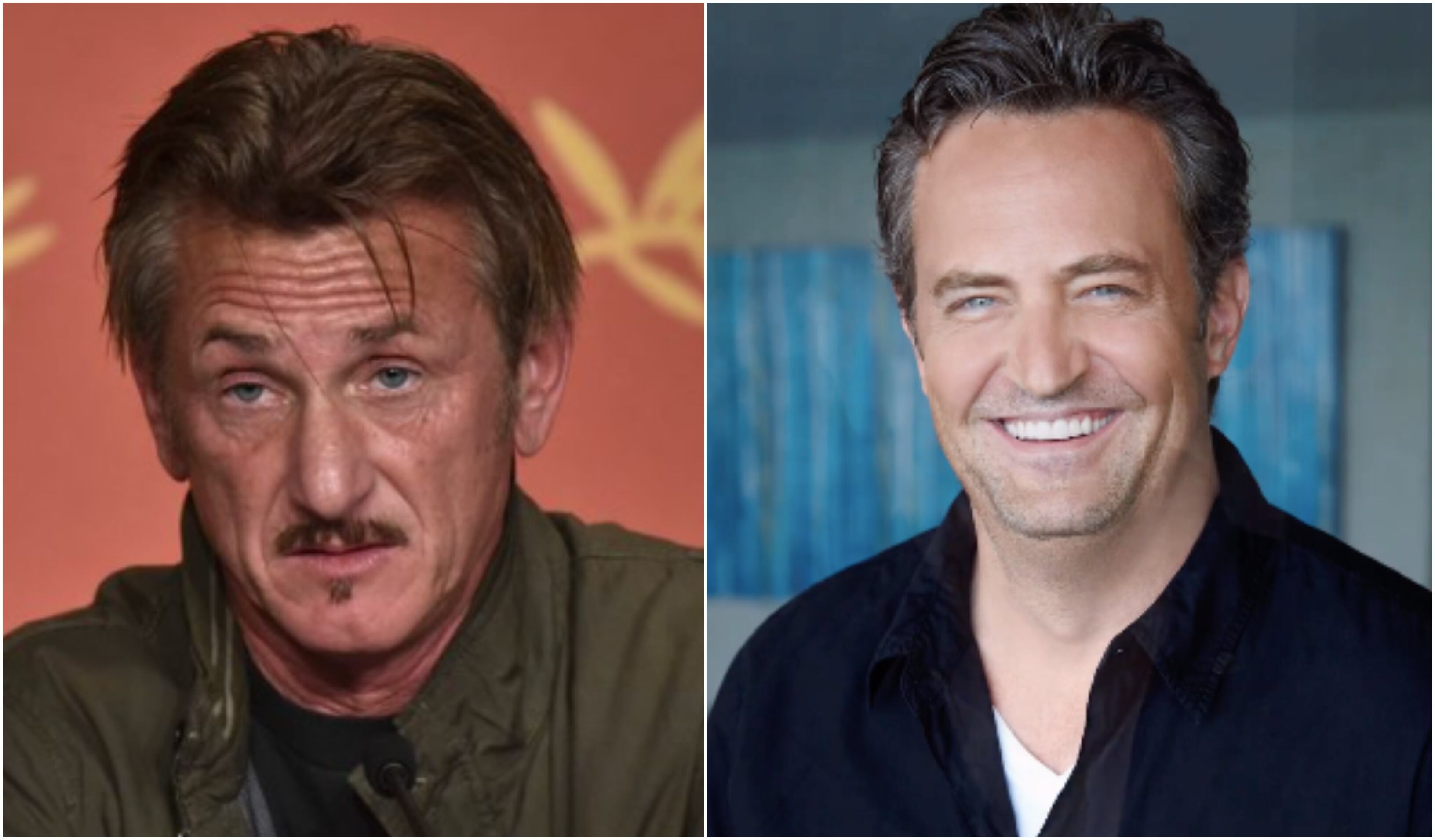 Sean Penn y Matthew Perry/EFE e Instragram.
