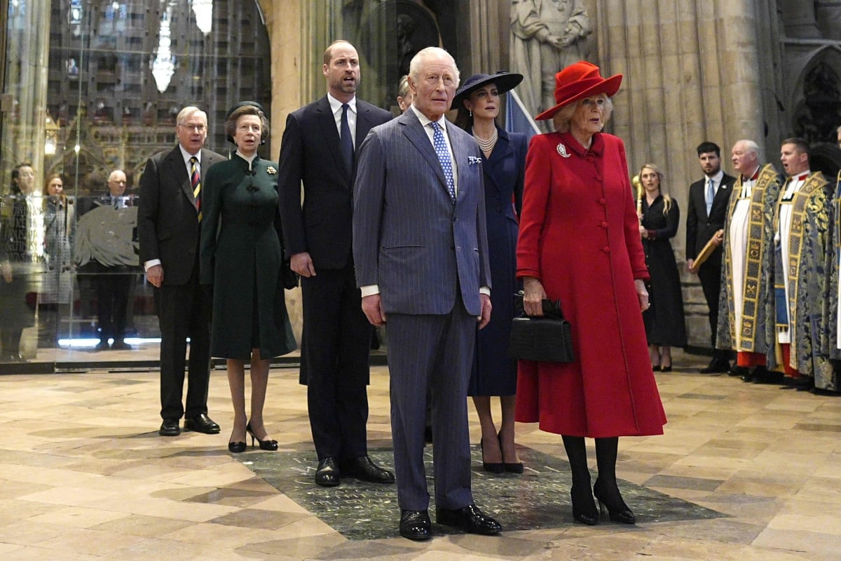 Rey Carlos III. Príncipe William y Kate Middleton en Commonwealth Day / Foto: AFP