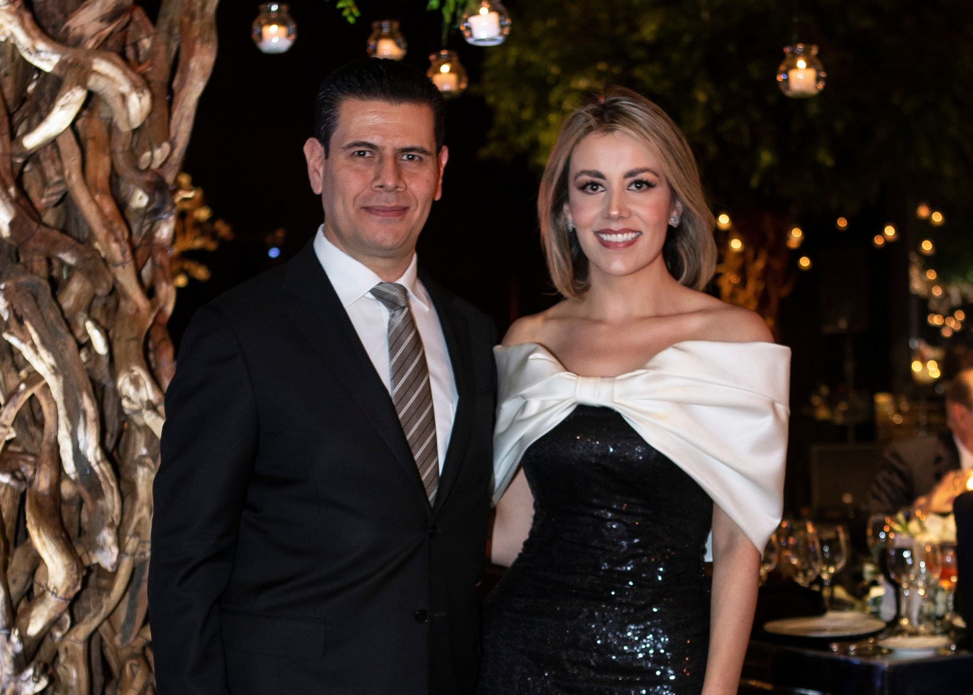 Miguel Alonso Reyes y Korina Bárcena. (Foto: Esteban Torreblanca)