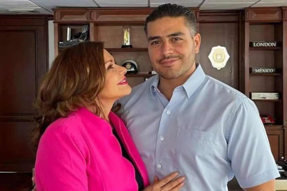 Omar García Harfuch y María Sorté / Foto: Instagram @_mariasorteoficial_