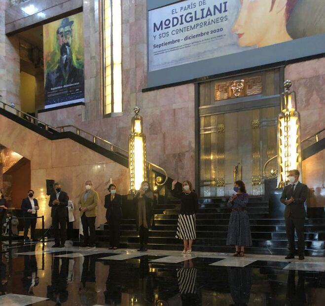 Beatriz Gutiérrez Müller inaugura exposición de Modigliani  