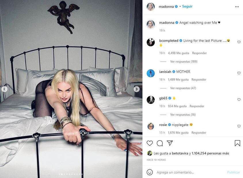Tunden a Madonna por fotos en atrevida lencería