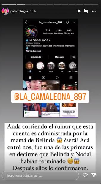 Lanzan el rumor de que la mamá de Belinda tendría una cuenta en redes con la que ataca a Christian Nodal