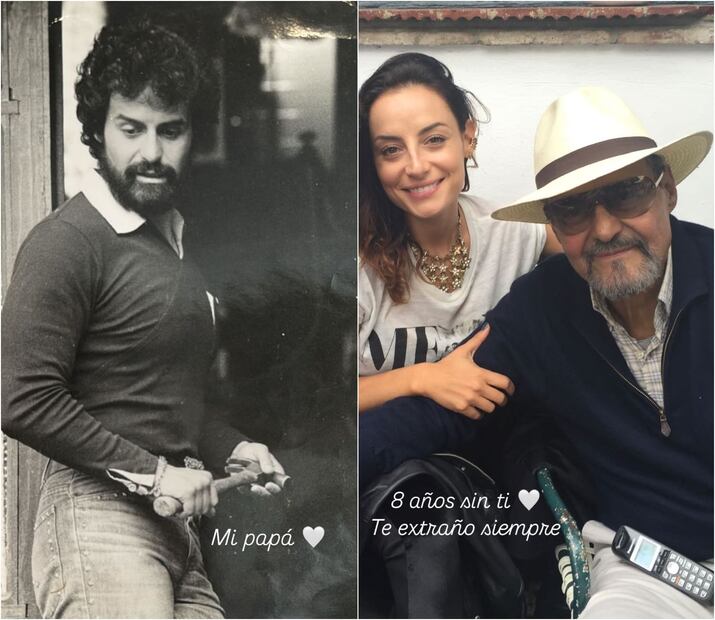 Las fotos con las que Marimar Vega recuerda a su papá Gonzalo Vega / Fotos: Instagram
