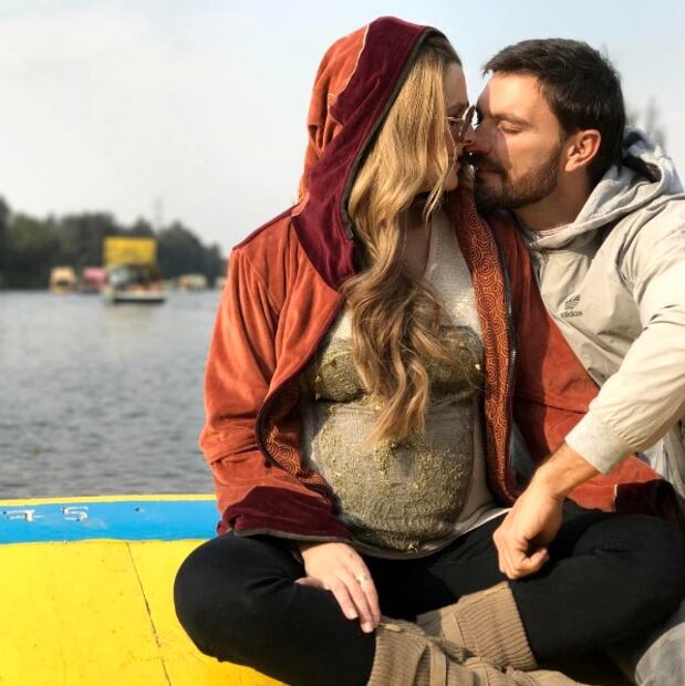 Marjorie de Sousa en su último mes de embarazo