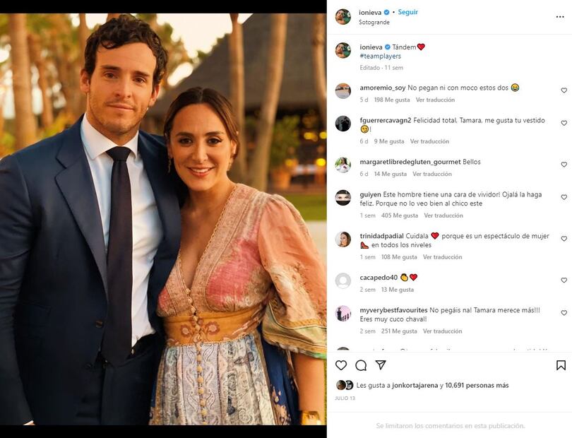 Tamara Falcó e Íñigo Onieva ya están casados / Instagram