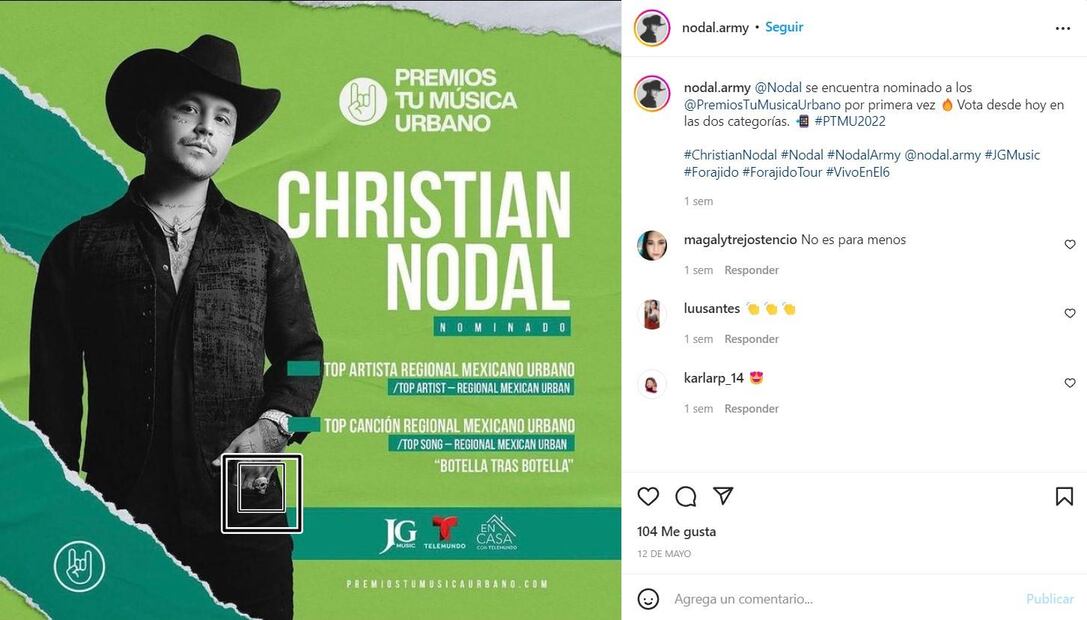 Belinda ¿presume otro anillo de Christian Nodal? Al parecer, sí