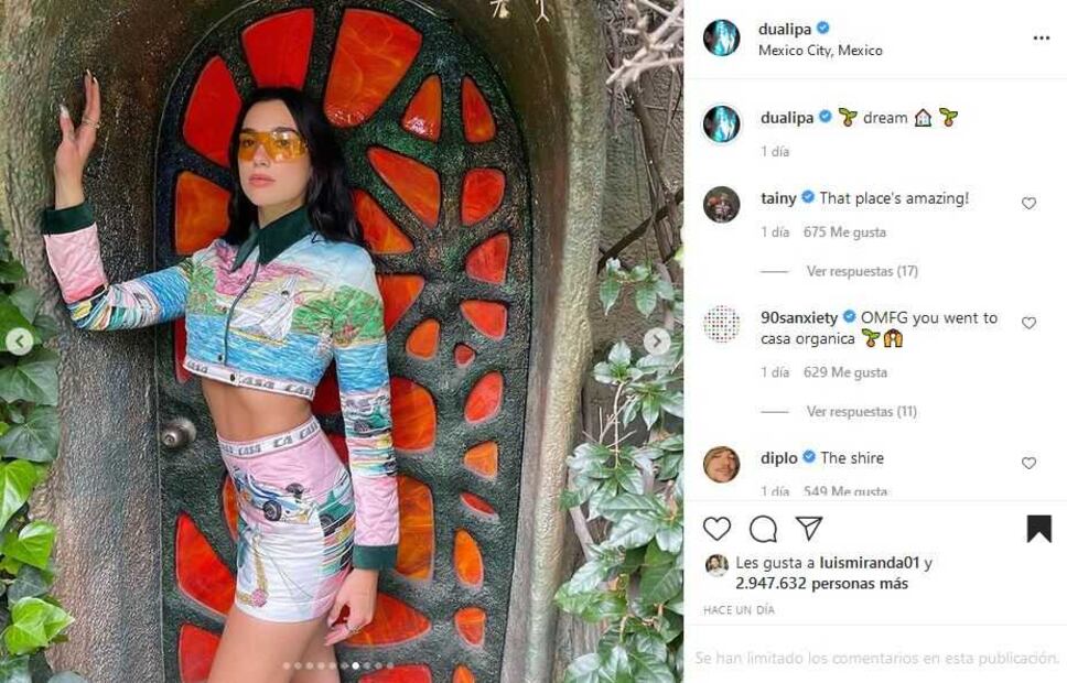 Dua Lipa disfruta la fiesta en su reciente visita a México