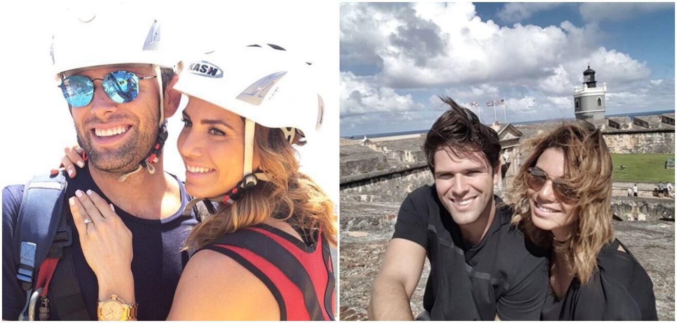 <p>Chuy Bracamontes le dio en anillo de compromiso a Lorenia Martínez. <strong>(Fotos: Instagram)</strong></p>
