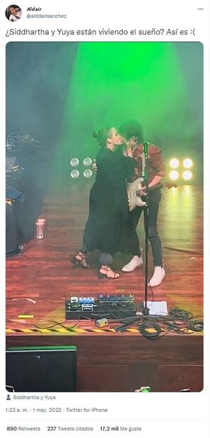 Yuya y Siddhartha protagonizan romántico momento en el escenario